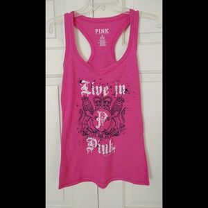 PINK racerback tank top